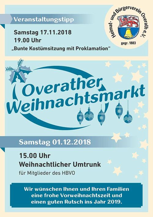 Programm November/Dezember 2018