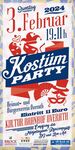 Flyer Kostümparty 2024 des HBV Overath
