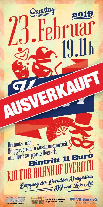 Kostümparty des HBV Overath / Stattgarde Overath - AUSVERKAUFT